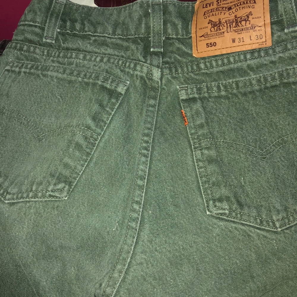 I found one more yay! Green 550 Levis vintage